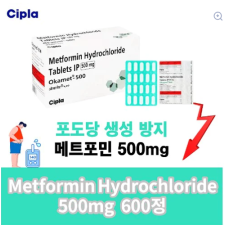 메트포민 다이어트 최대용량 다국적 대기업 CIPLA 제품 600정 -속방정-