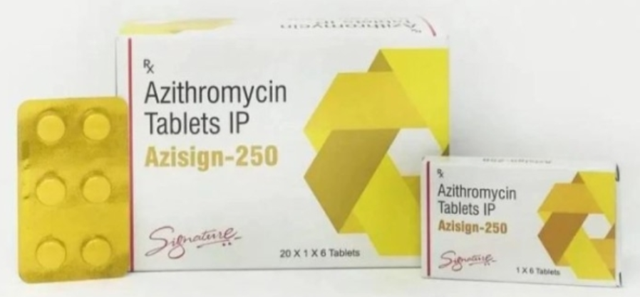 아지스로마이신  항생제  Azicoat 250mg  100정 ⚡성병 및 각종세균 감염치료⚡