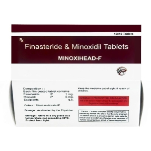 최신상품  MINOXIHEAD-F 100정 미녹시딜 5mg + 피나스테리드 1mg 혼합형