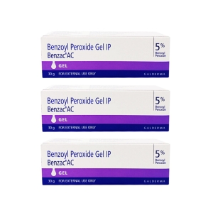 [ 짧은 유통기한 2025년 1월 ]  벤작 Benzac AC Gel 5% 30g 3Tube