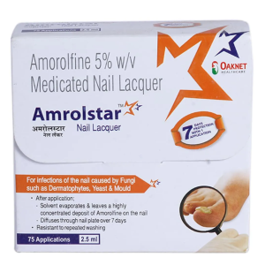 로세릴네일라카의 제네릭 Amrolstar Nail Lacquer 2.5ml  2통 세트