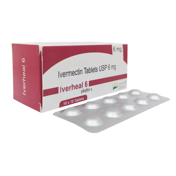 가정상비약 이버멕틴 Iverheal 6mg 100정 2통  짧은 유통기한 2026년 10월까지