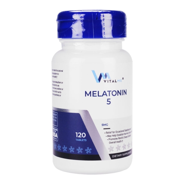 수면유도제 멜라토닌 VitalMe Melatonin 5mg 120정