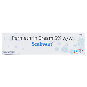퍼메트린 옴 진드기 치료용 외용 크림 Scabvent Cream 30g  3통