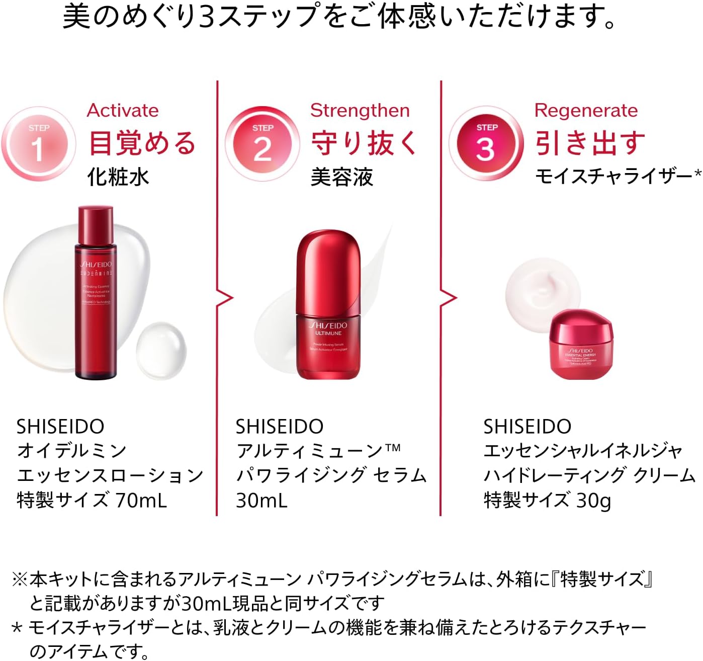 시세이도 SHISEIDO 얼티뮨 에센셜 키트