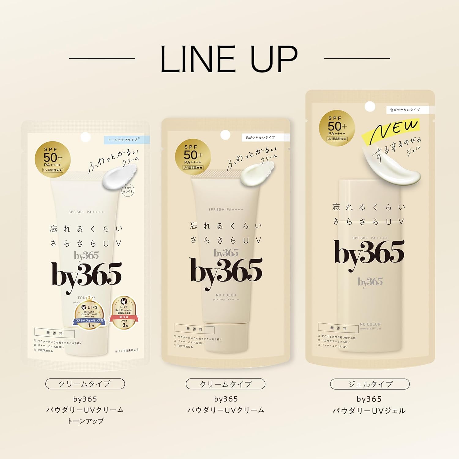 나리스업 by365 파우더리 UV 크림 a 무향료 60g 자외선차단제 【2개 세트】