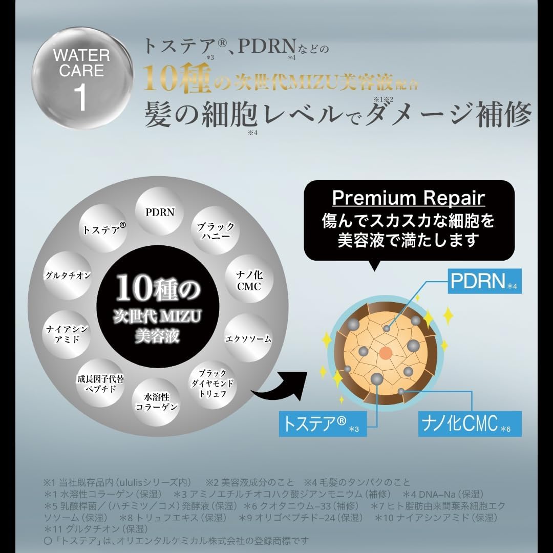 울리스 프리미엄 헤어 오일 블랙 세럼 블랙 플뢰르 향 100ml 【2개 세트】