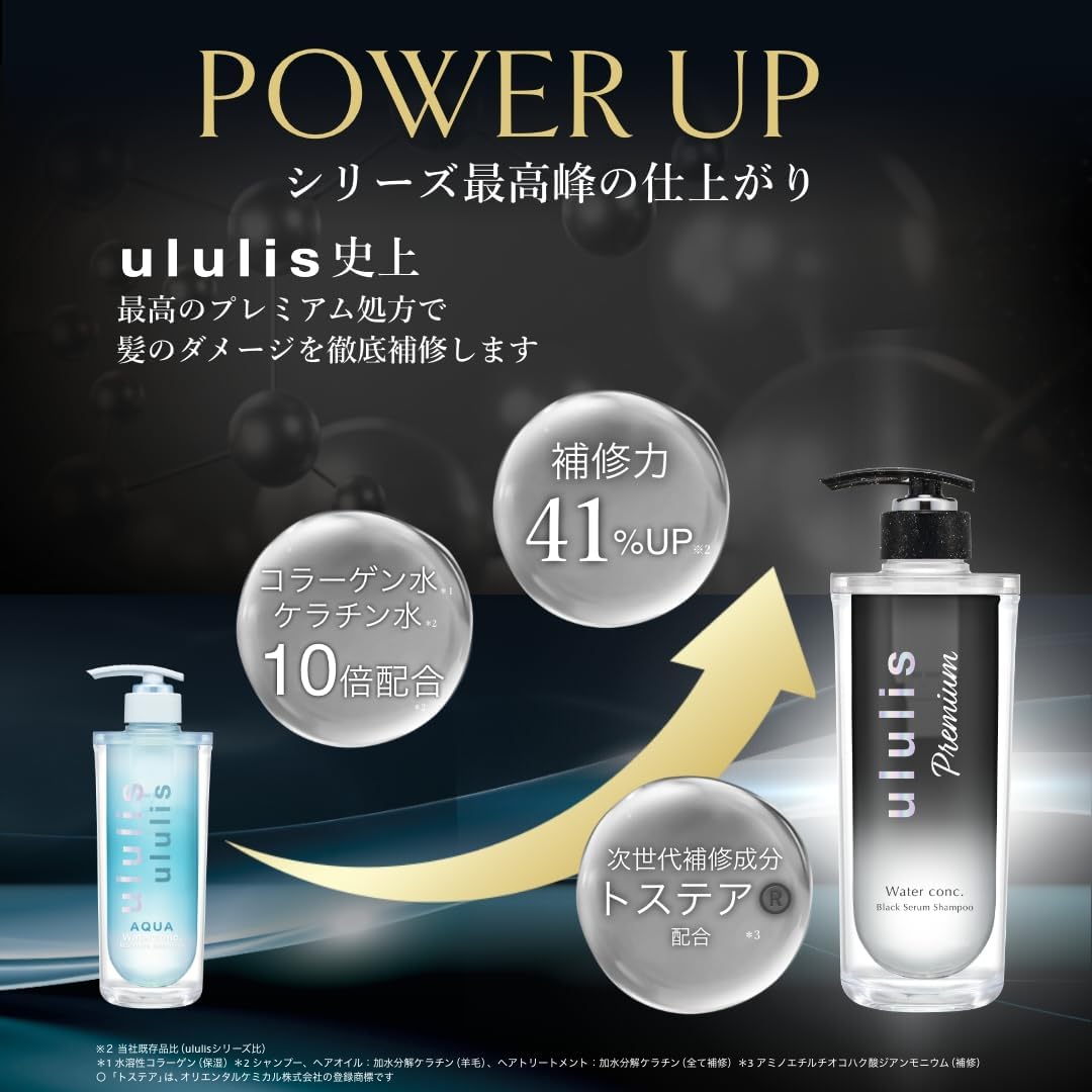 울리스 프리미엄 헤어 오일 블랙 세럼 블랙 플뢰르 향 100ml 【2개 세트】