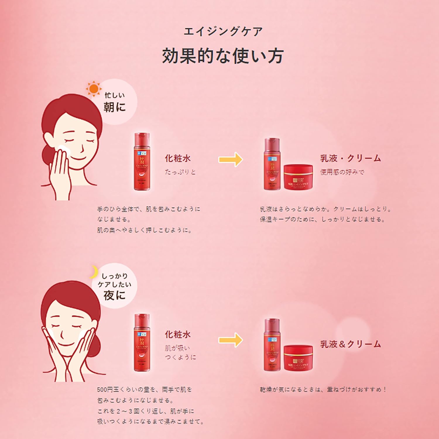하다라보 고쿠쥰 약용 탄력 화장수 에이징 케어 본품 + 리필 세트