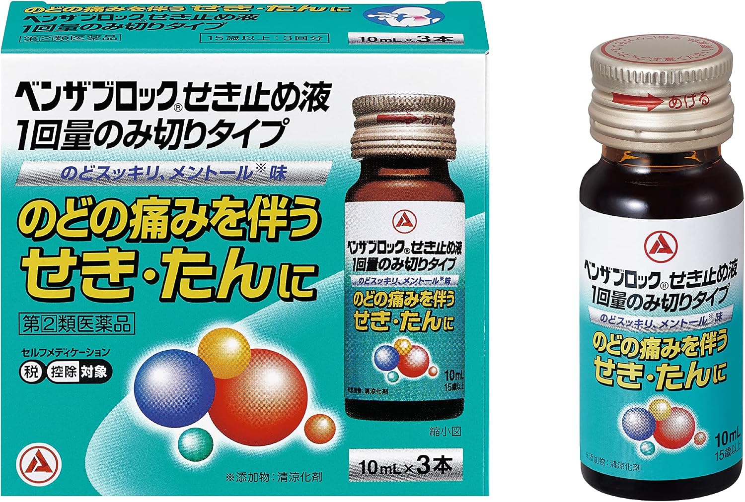 벤자블록 기침약 액상 1회 복용 타입 10mL×6