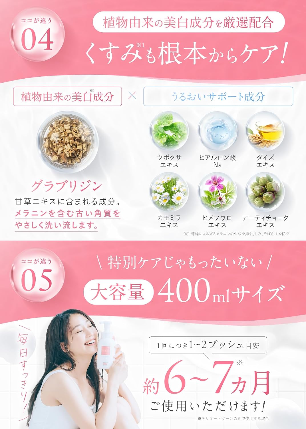 데리화이트 데리케이트 존 소울 폼 타입 400mL