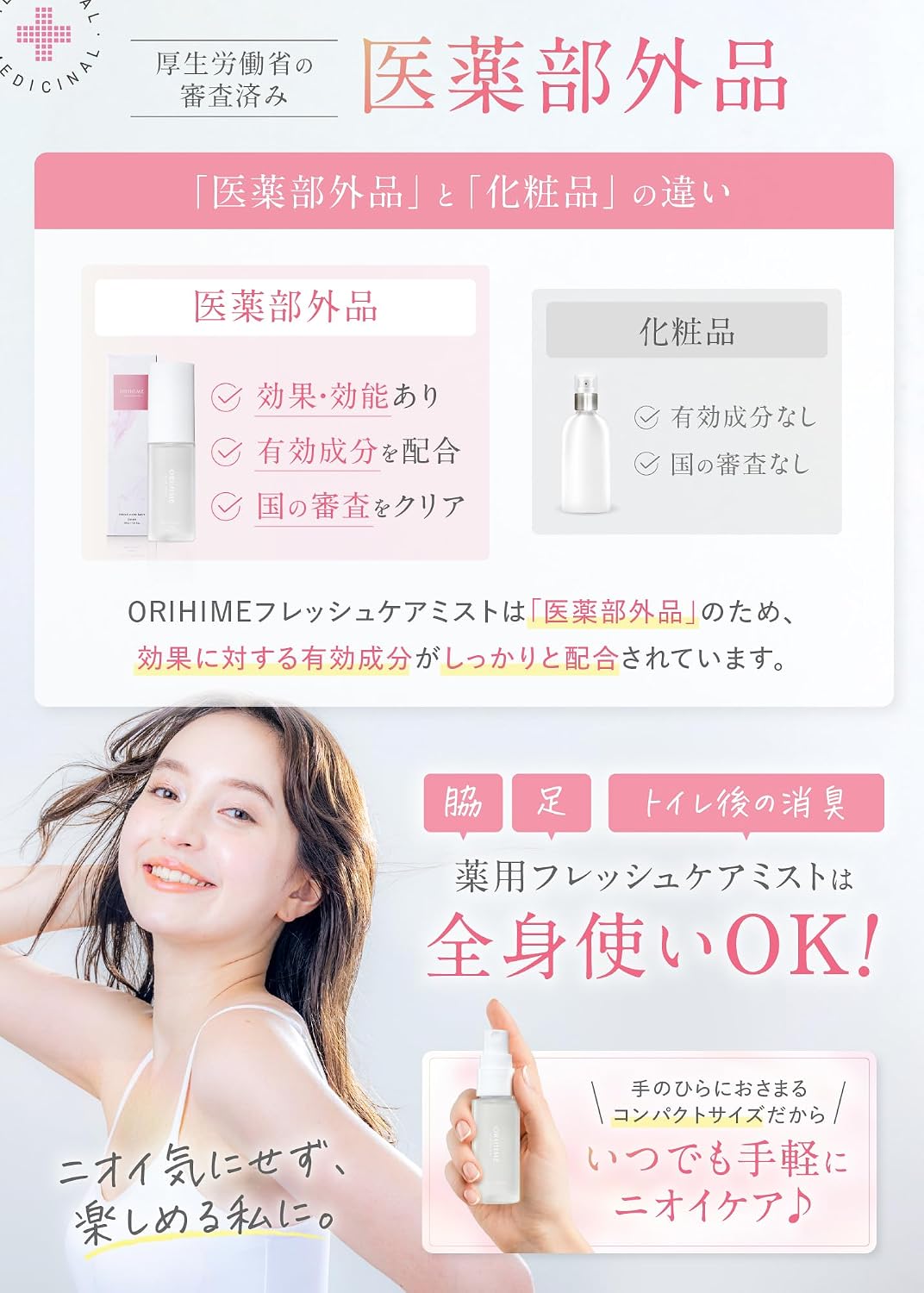 데리화이트 미스트 데리케이트 존 냄새 케어 스프레이 퓨어 비누 향 30ml